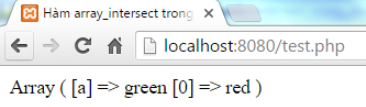 Hàm array_intersect() trong PHP