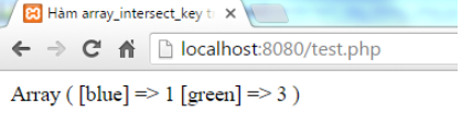 Hàm array_intersect_key() trong PHP