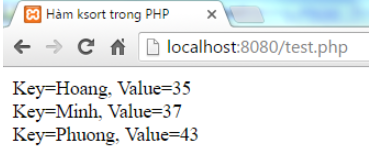 Hàm ksort() trong PHP-36