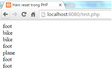 Hàm reset() trong PHP-1