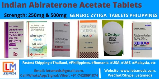 Indian Abiraterone Acetate 250mg Tablets Lowest Price Manila Philippines image 1