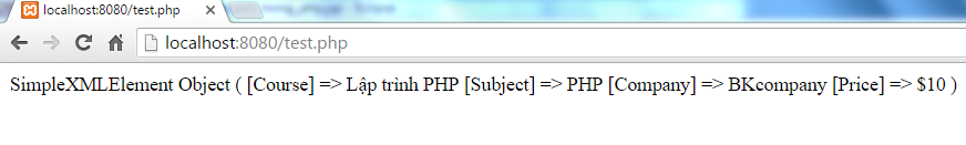Simple XML trong PHP