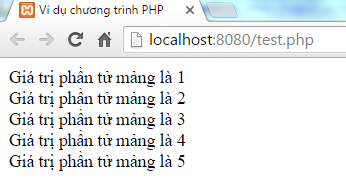 Vòng lặp foreach trong PHP