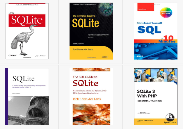 Sách hữu ích về SQLite
